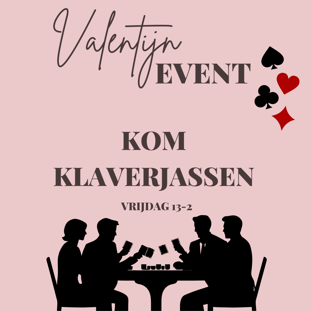 Kom vrijdag 13-2 klaverjassen