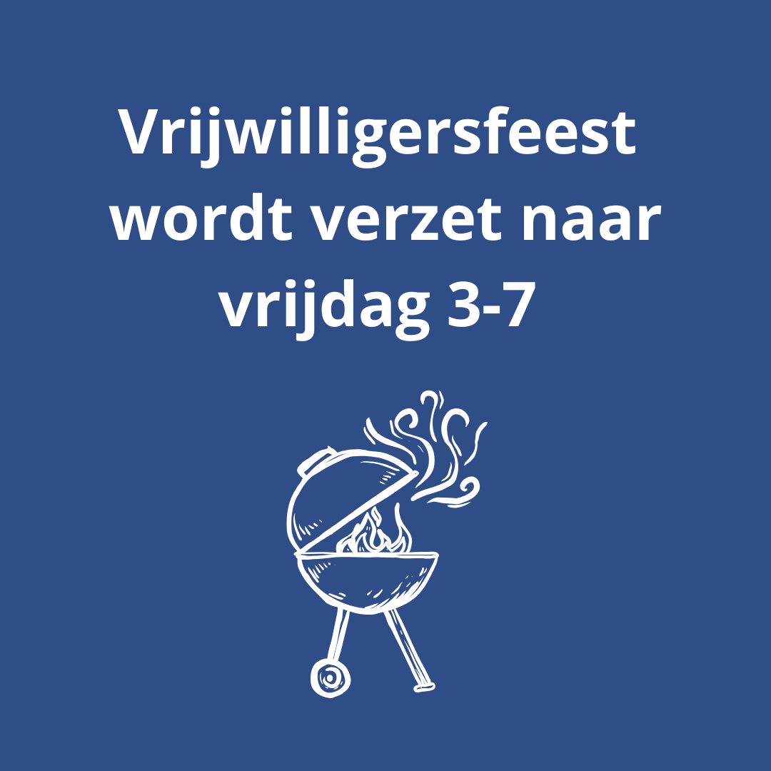Feestavond vaste vrijwilligers wordt verzet
