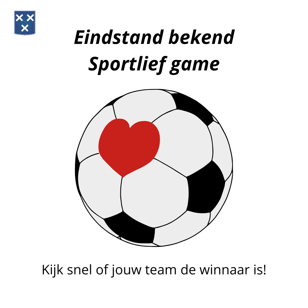 Eindstand Sportlief game bekend