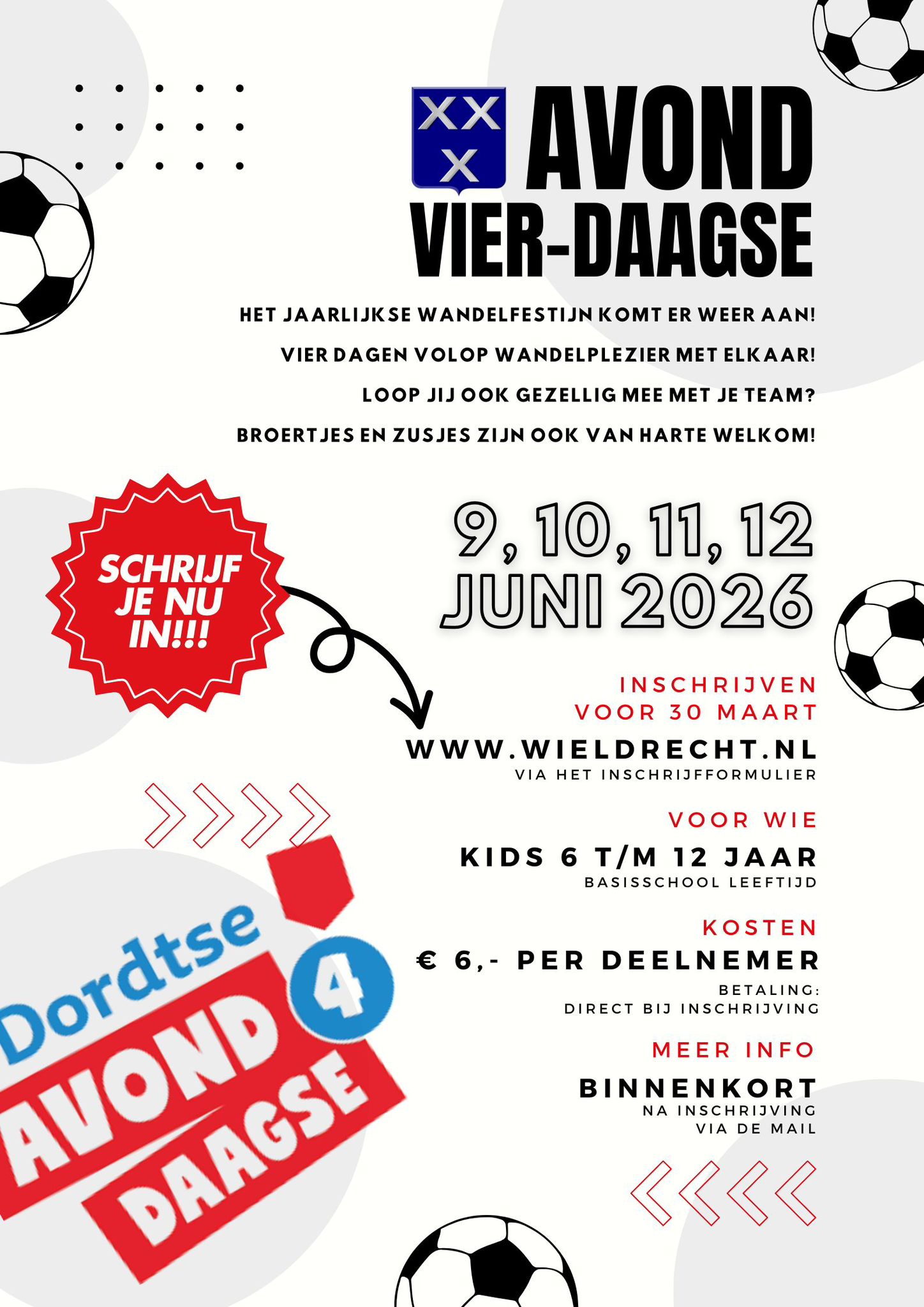 Meld je snel aan voor de Avondvierdaagse 2026