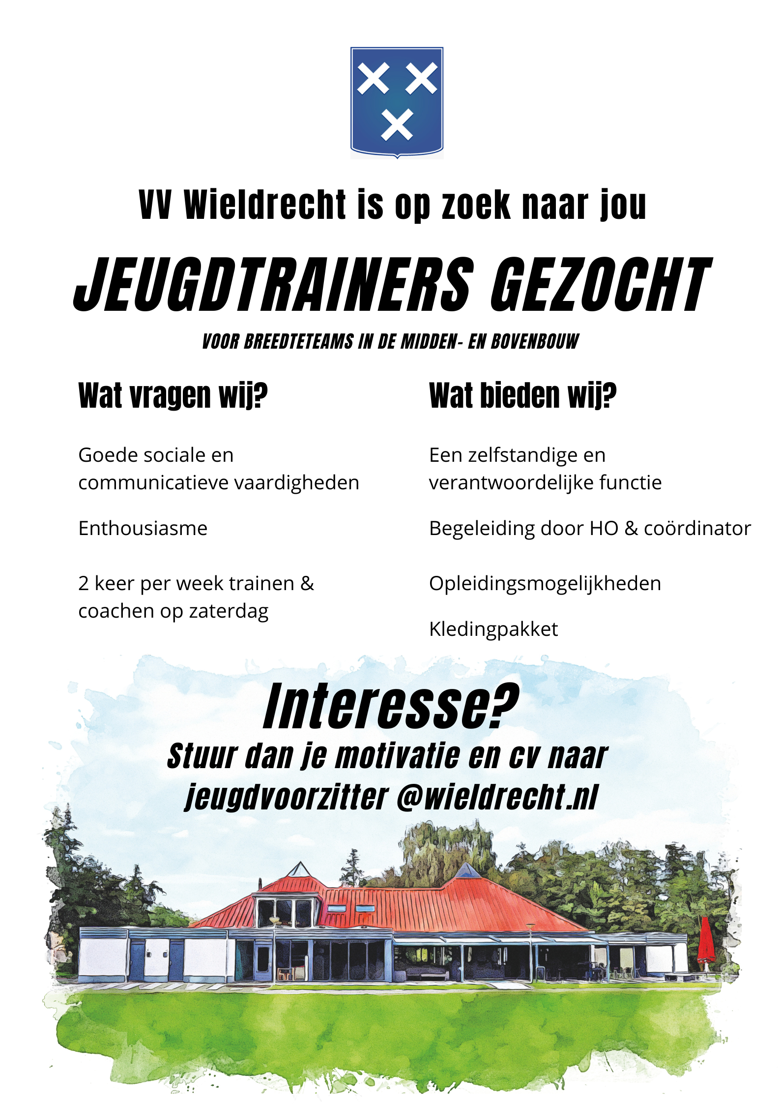 Vacatures: jeugdtrainers gezocht breedteteams midden- en bovenbouw