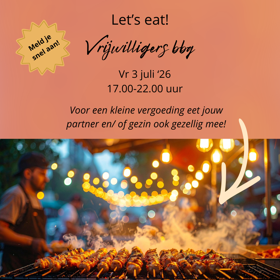 Meld je aan voor de vrijwilligers bbq!